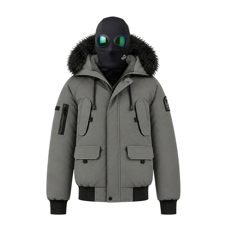 Blouson capuche fourrure amovible + cagoule lunette intégrée Homme Helvetica WILSON