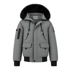 Blouson capuche fourrure amovible + cagoule lunette intégrée Homme Helvetica WILSON