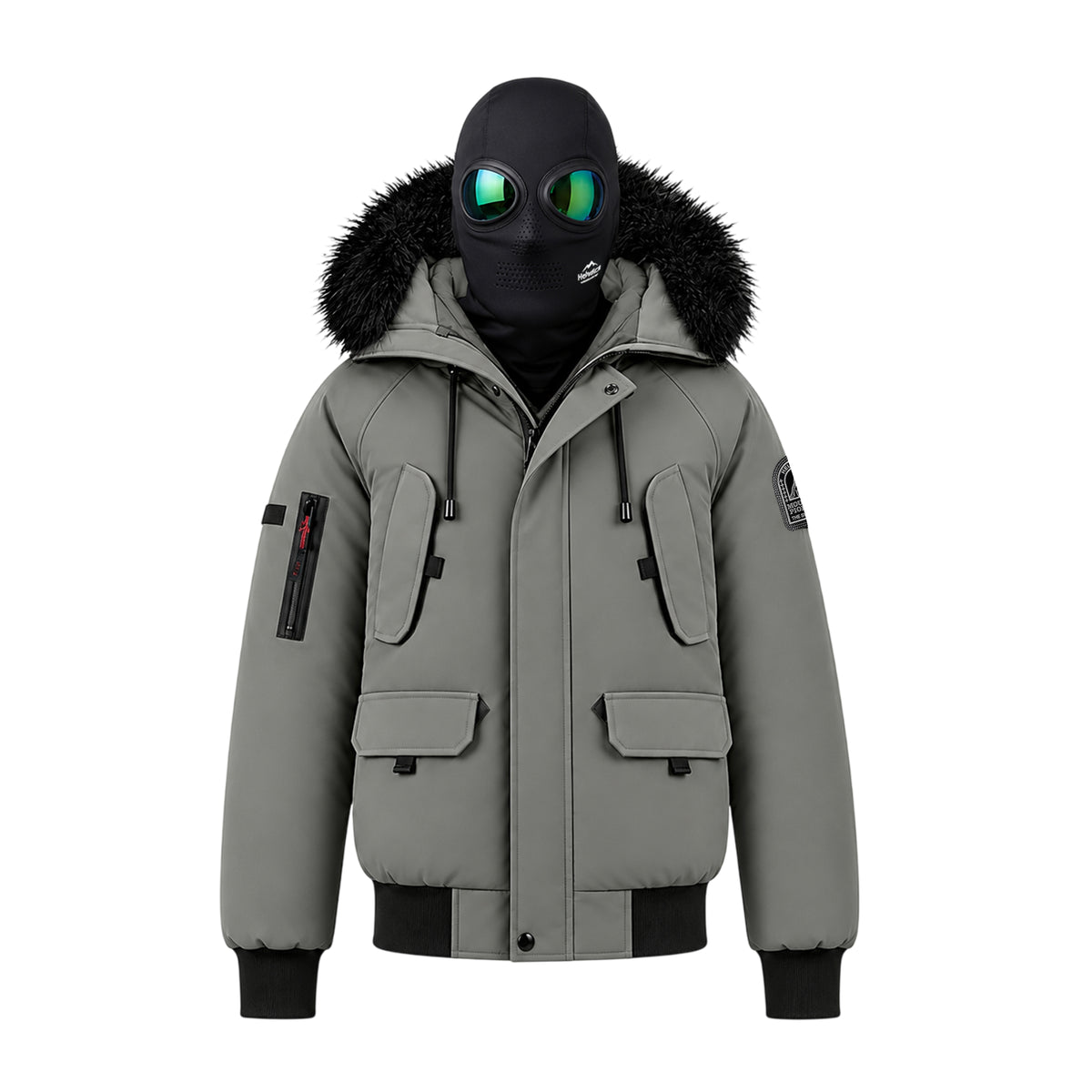 Blouson capuche fourrure amovible + cagoule lunette intégrée Homme Helvetica WILSON