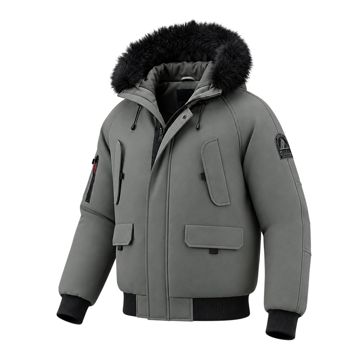 Blouson capuche fourrure amovible + cagoule lunette intégrée Homme Helvetica WILSON