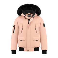 Blouson capuche fourrure amovible + cagoule lunette intégrée Femme Helvetica WILSON